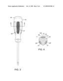 HANDLE OF A HAND TOOL HAVING GRINDING CAPABILITIES diagram and image