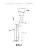 Information tube and tethered end cap used therewith diagram and image