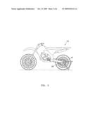 Dual center-mount and rear axle stand for motorbikes and method of use diagram and image