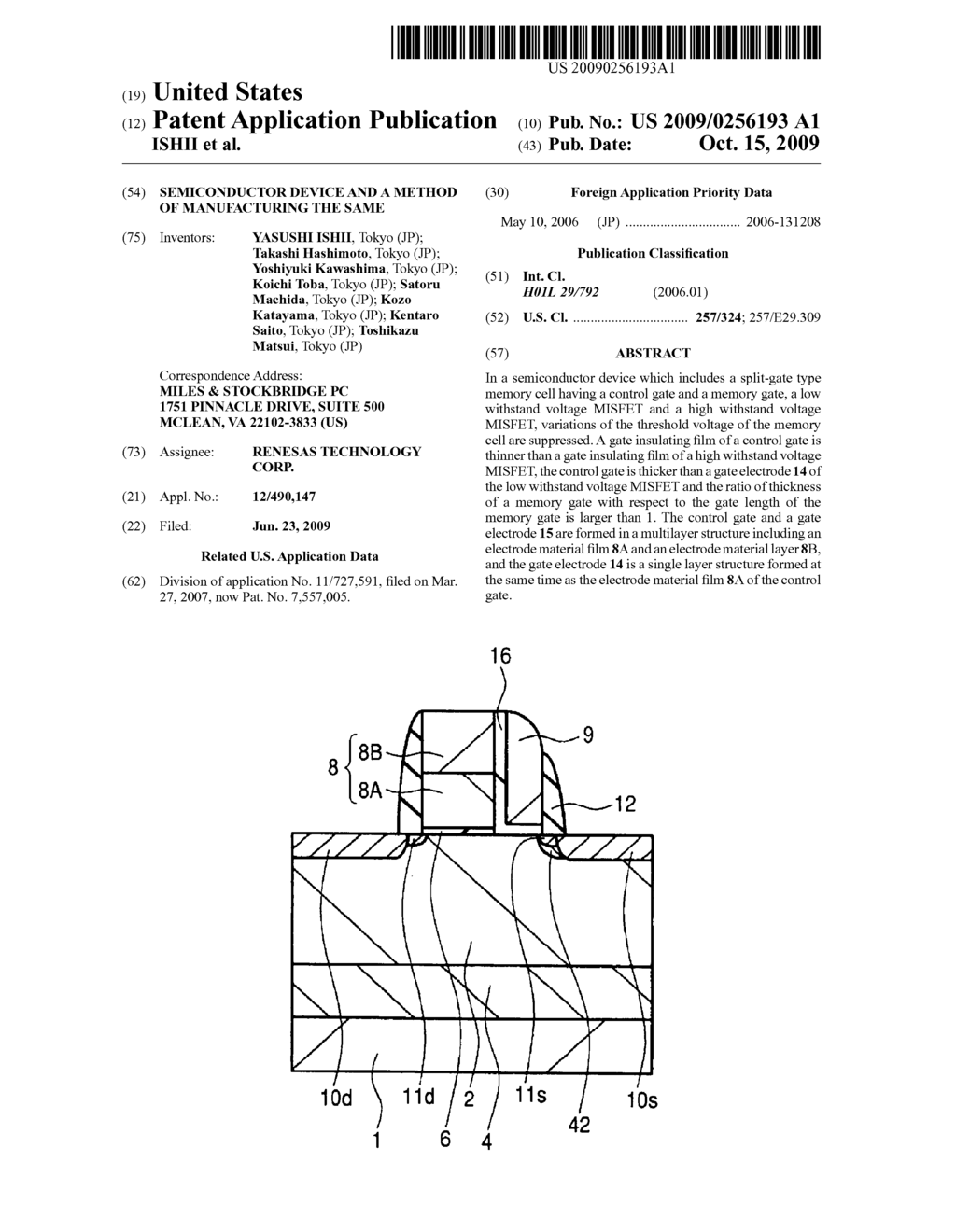 SEMICONDUCTOR DEVICE AND A METHOD OF MANUFACTURING THE SAME - diagram, schematic, and image 01