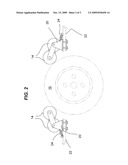 Tire actuated generator for use on cars diagram and image