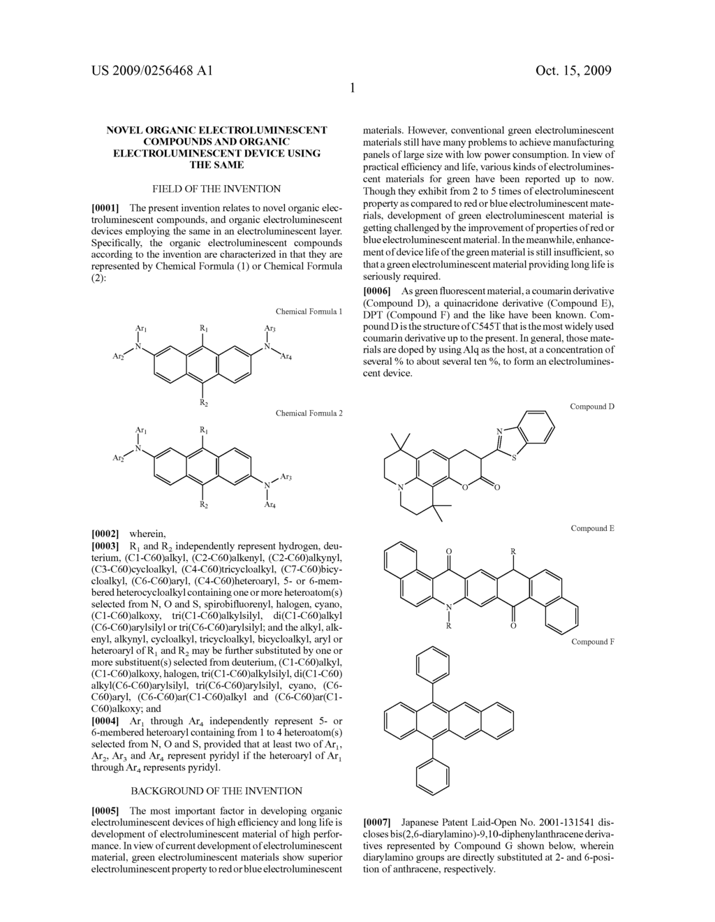 Novel organic electroluminescent compounds and organic electroluminescent device using the same - diagram, schematic, and image 03