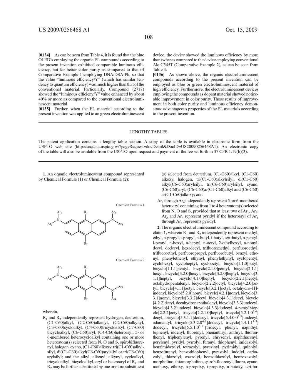 Novel organic electroluminescent compounds and organic electroluminescent device using the same - diagram, schematic, and image 110