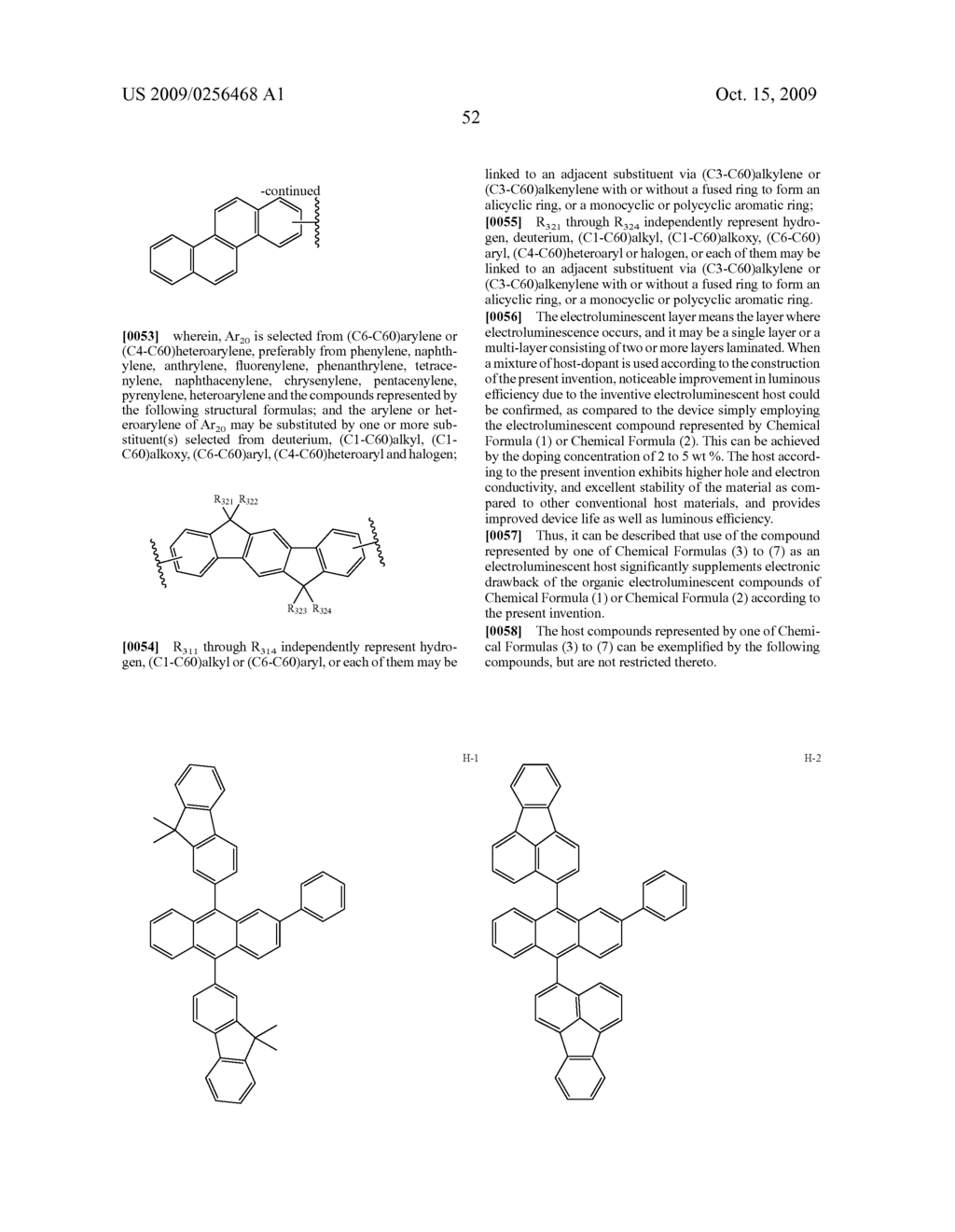 Novel organic electroluminescent compounds and organic electroluminescent device using the same - diagram, schematic, and image 54