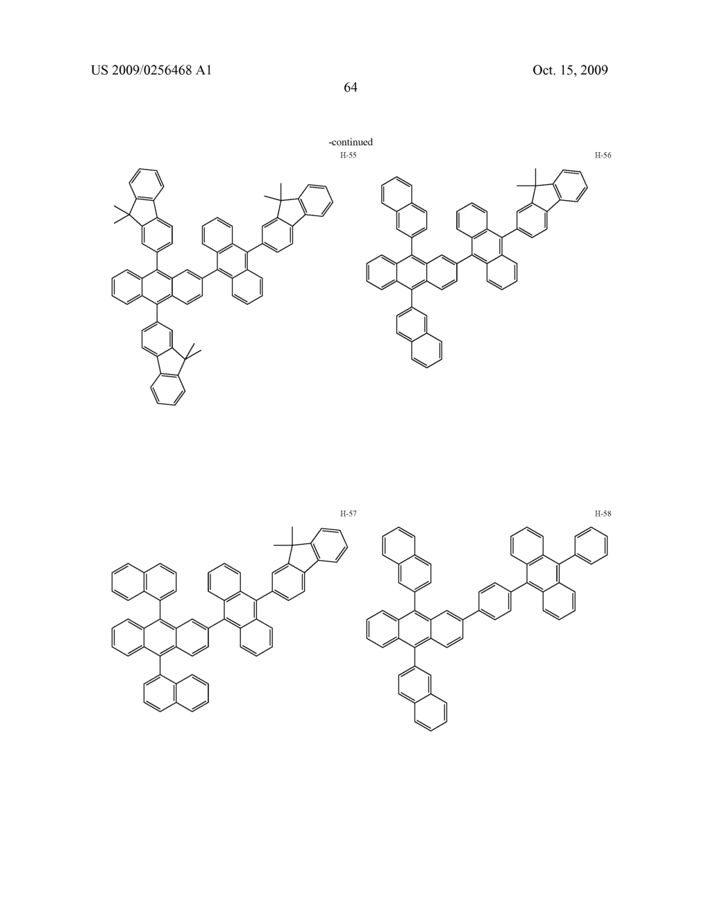 Novel organic electroluminescent compounds and organic electroluminescent device using the same - diagram, schematic, and image 66