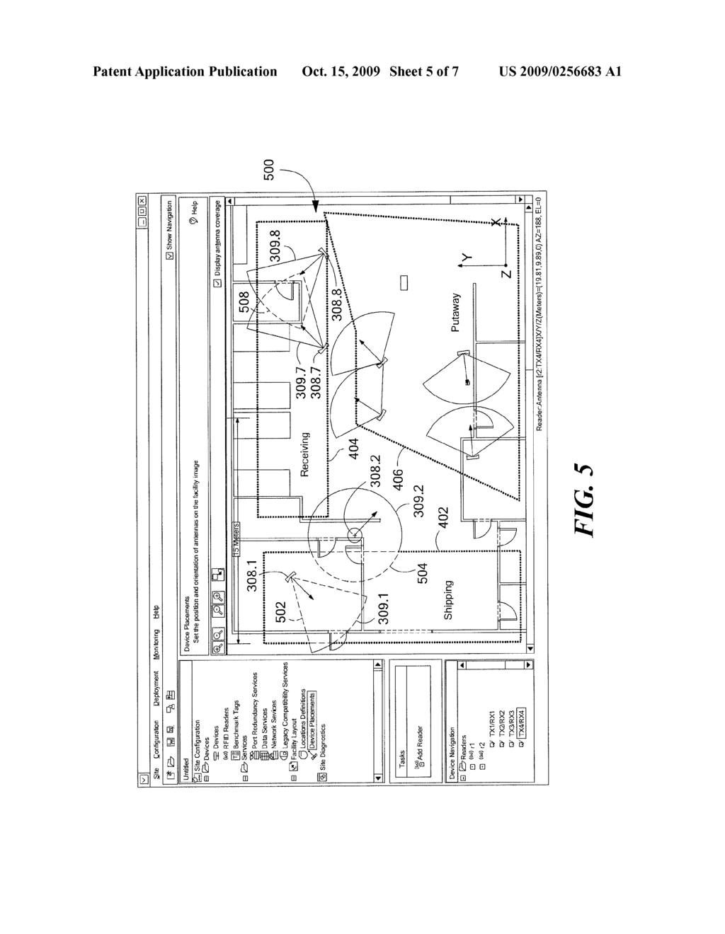 CONFIGURATION MANAGEMENT SYSTEM AND METHOD FOR USE IN AN RFID SYSTEM INCLUDING A MULTIPLICITY OF RFID READERS - diagram, schematic, and image 06