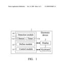 SYSTEM AND METHOD FOR PROVIDING SIMULATED MOUSE DRAG AND CLICK FUNCTIONS FOR AN ELECTRONIC DEVICE diagram and image