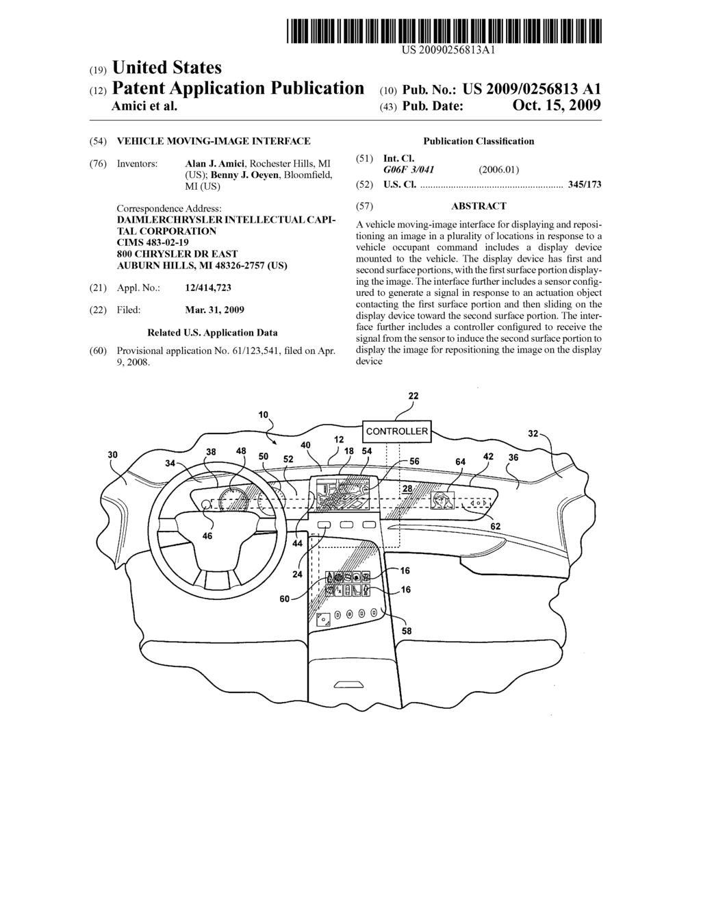 VEHICLE MOVING-IMAGE INTERFACE - diagram, schematic, and image 01