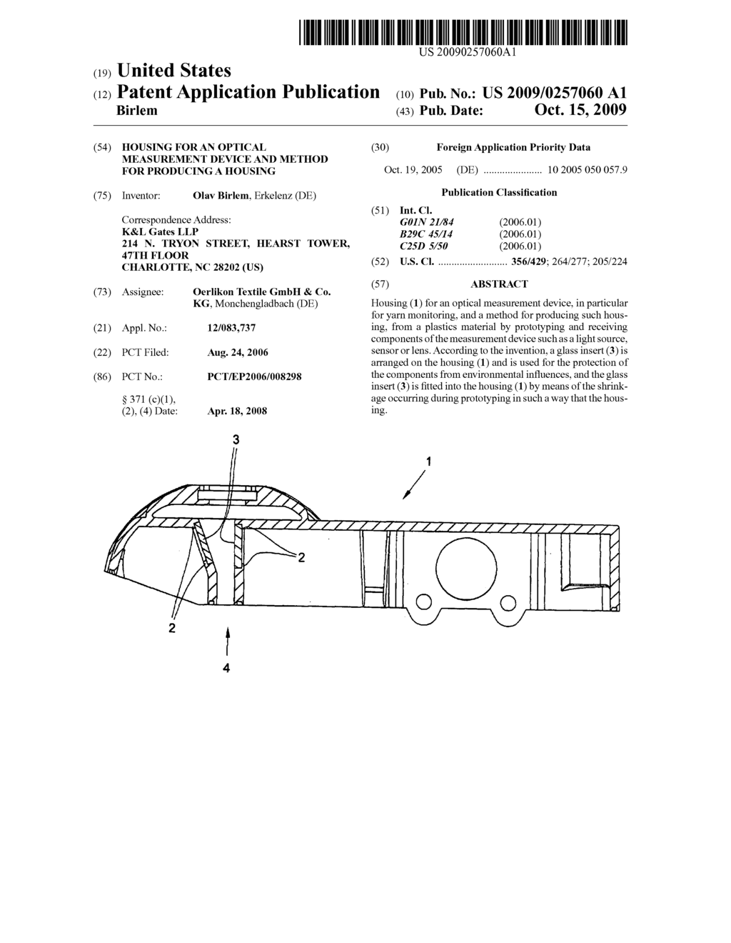 Housing for an Optical Measurement Device and Method for Producing a Housing - diagram, schematic, and image 01