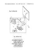 Mirror device comprising drive electrode equipped with stopper function diagram and image