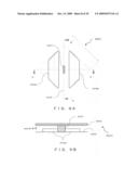 Mirror device comprising drive electrode equipped with stopper function diagram and image