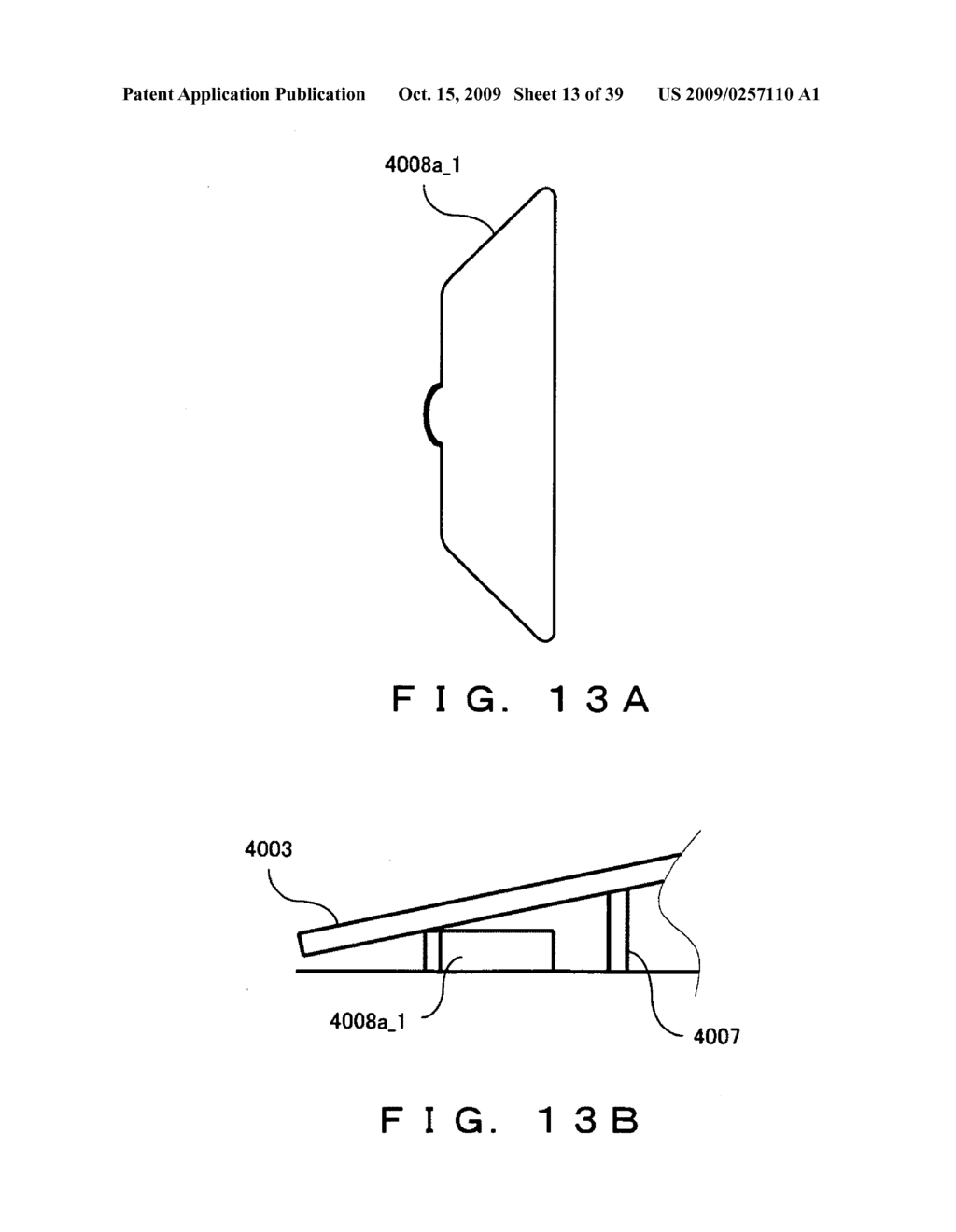 Mirror device comprising drive electrode equipped with stopper function - diagram, schematic, and image 14