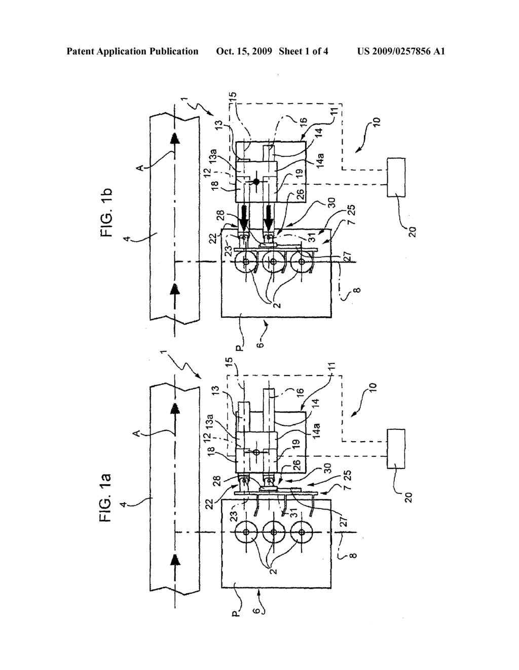 Transfer assembly for transferring glass articles - diagram, schematic, and image 02