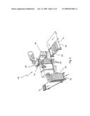 Apparatus and method for unloading trays having a pallet layer loaded diagram and image