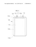 POUCH TYPE RECHARGEABLE BATTERY diagram and image