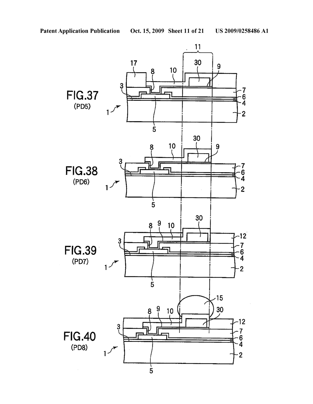 SEMICONDUCTOR DEVICE FABRICATION METHOD - diagram, schematic, and image 12