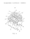 Electrical connector with improved contact arrangement diagram and image