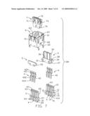 Electrical connector with improved contact arrangement diagram and image