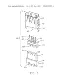 Electrical connector with improved contact arrangement diagram and image