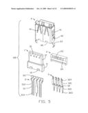 Electrical connector with improved contact arrangement diagram and image