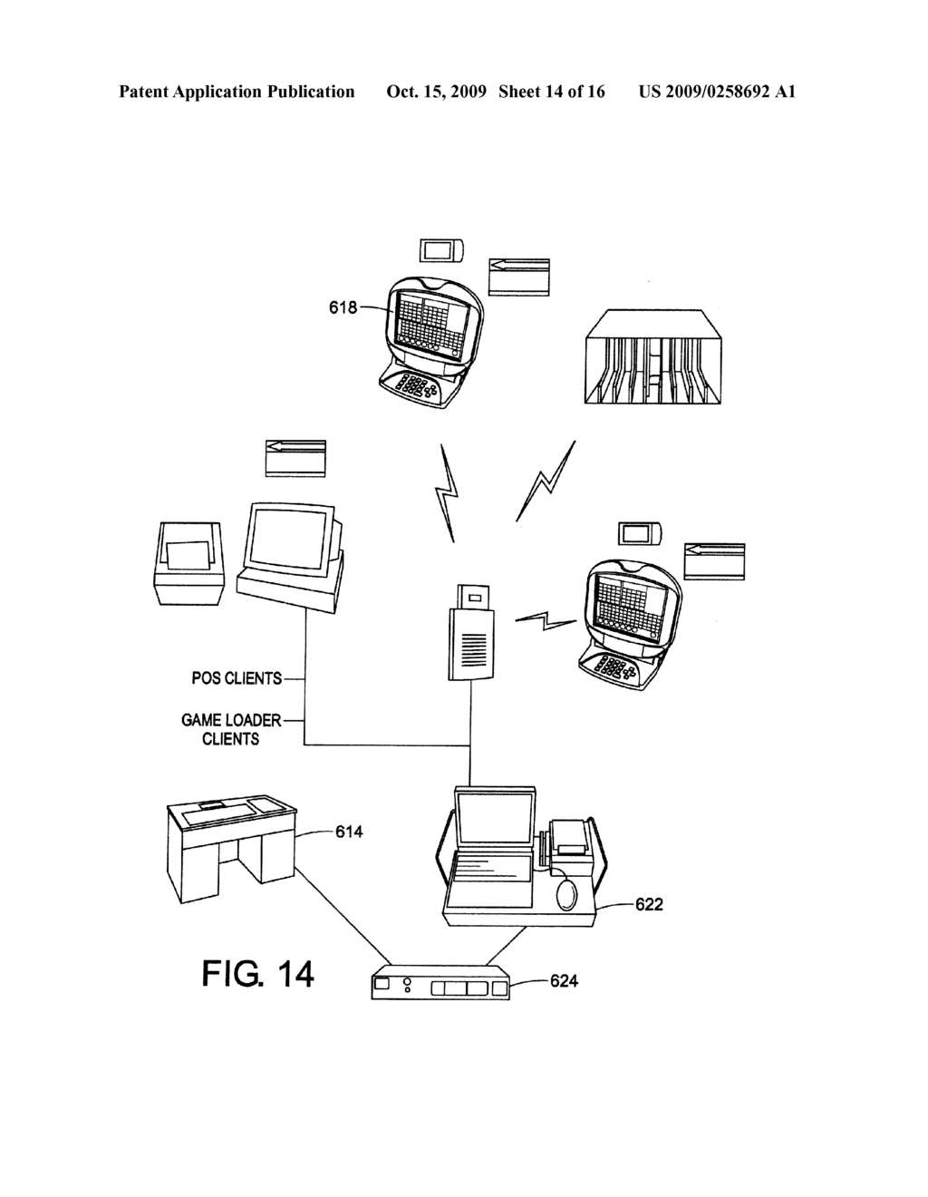 METHOD FOR PLAYING A GAME OF CHANCE WITH A WIRELESS ELECTRONIC GAMING UNIT - diagram, schematic, and image 15