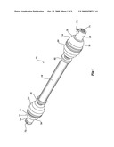 Power Take-Off Shaft with 80 Degree Angular Displacement diagram and image