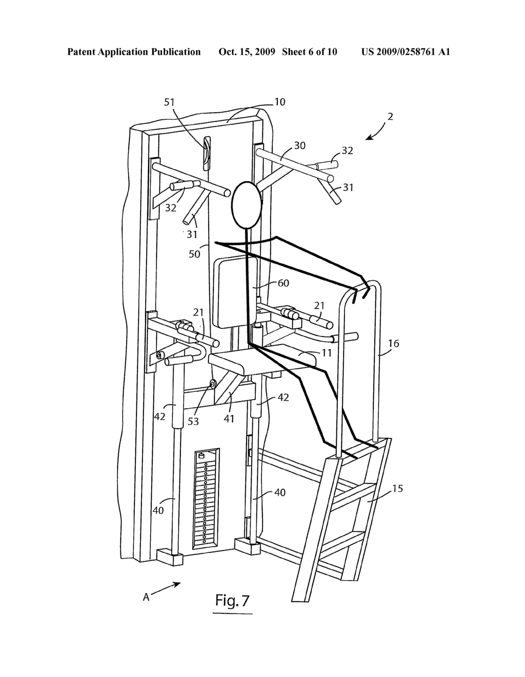 Apparatus for Exercising the Chest and Back - diagram, schematic, and image 07