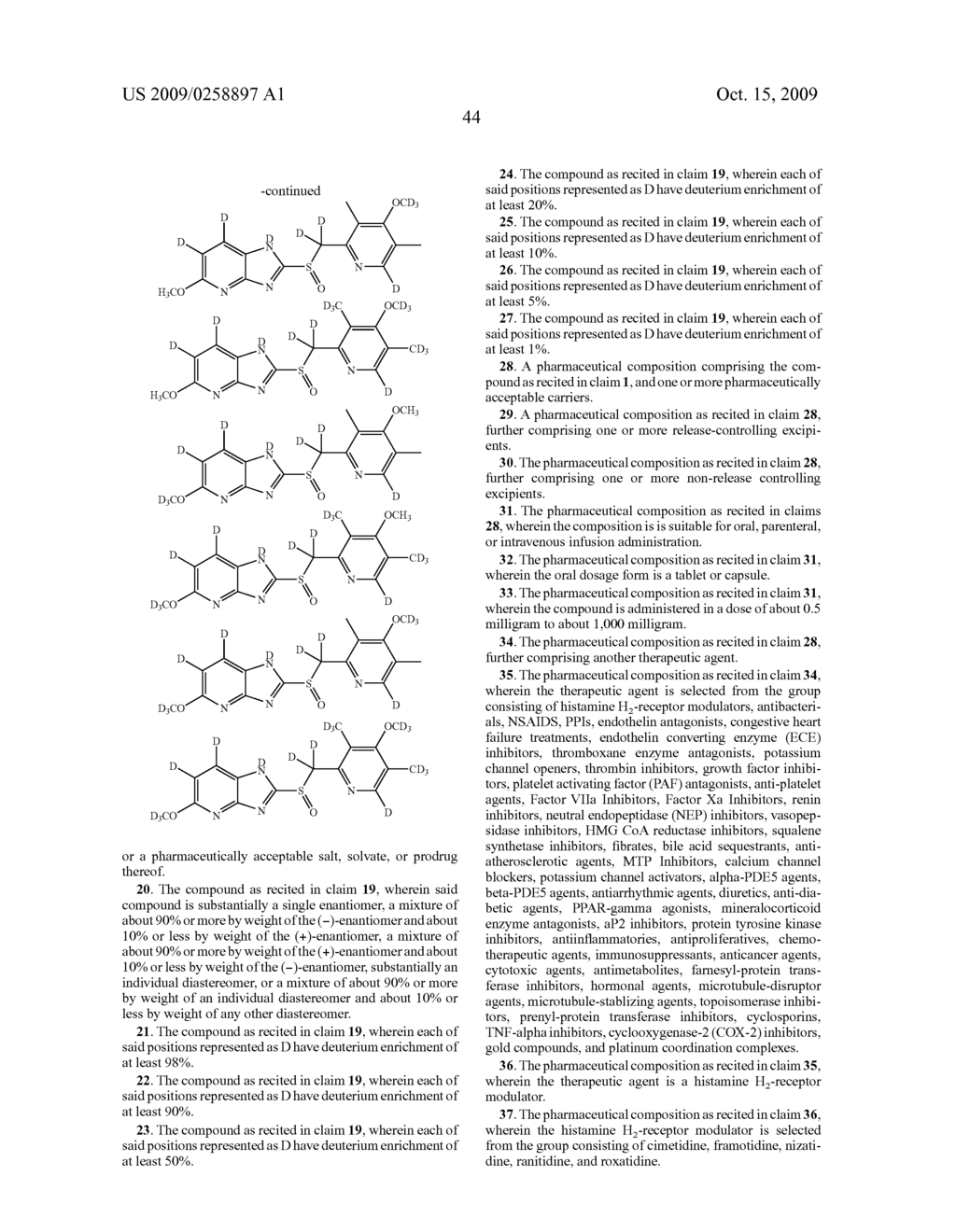 Substituted benzimidazoles - diagram, schematic, and image 45