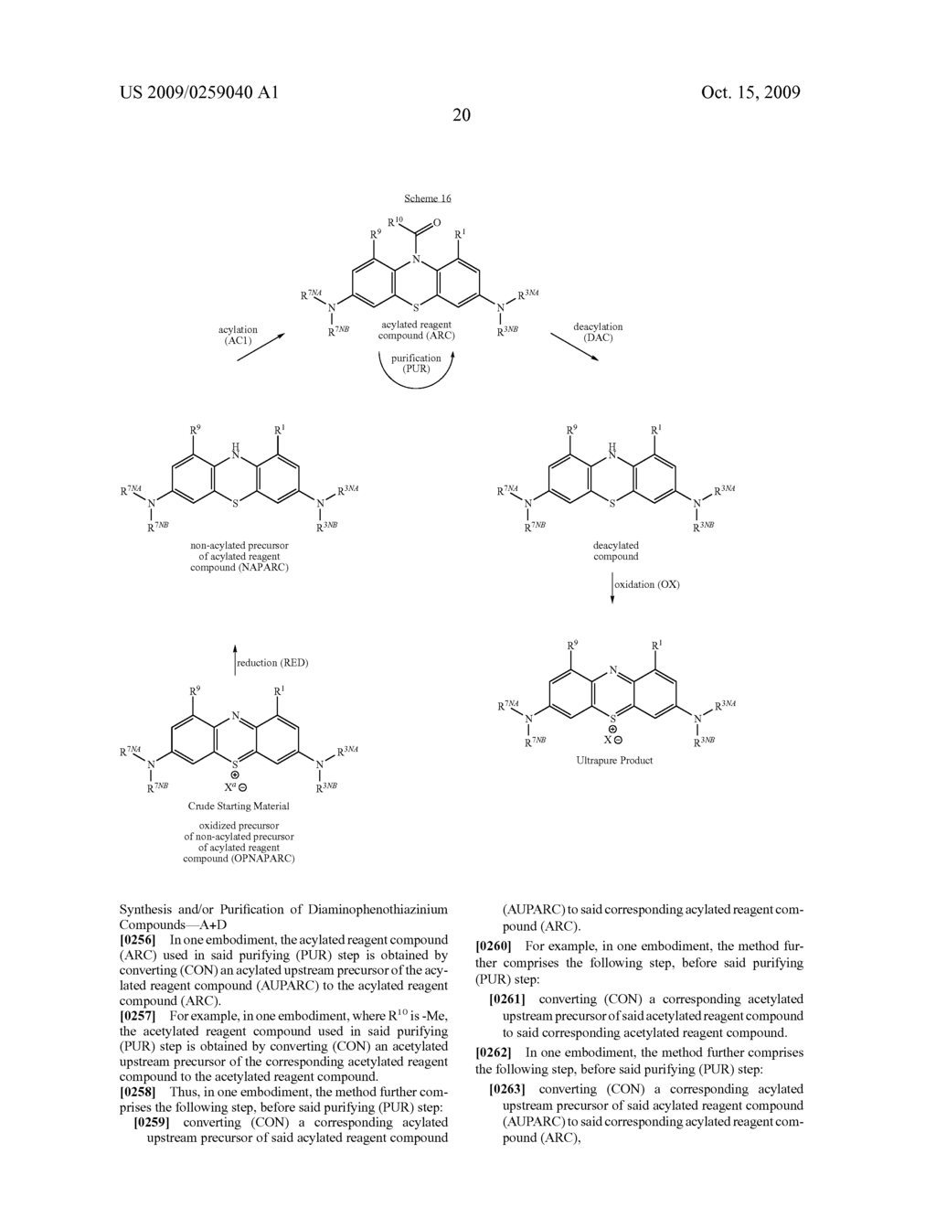 METHODS OF SYNTHESIS AND/OR PURIFICATION OF DIAMINOPHENOTHIAZINIUM COMPOUNDS - diagram, schematic, and image 23