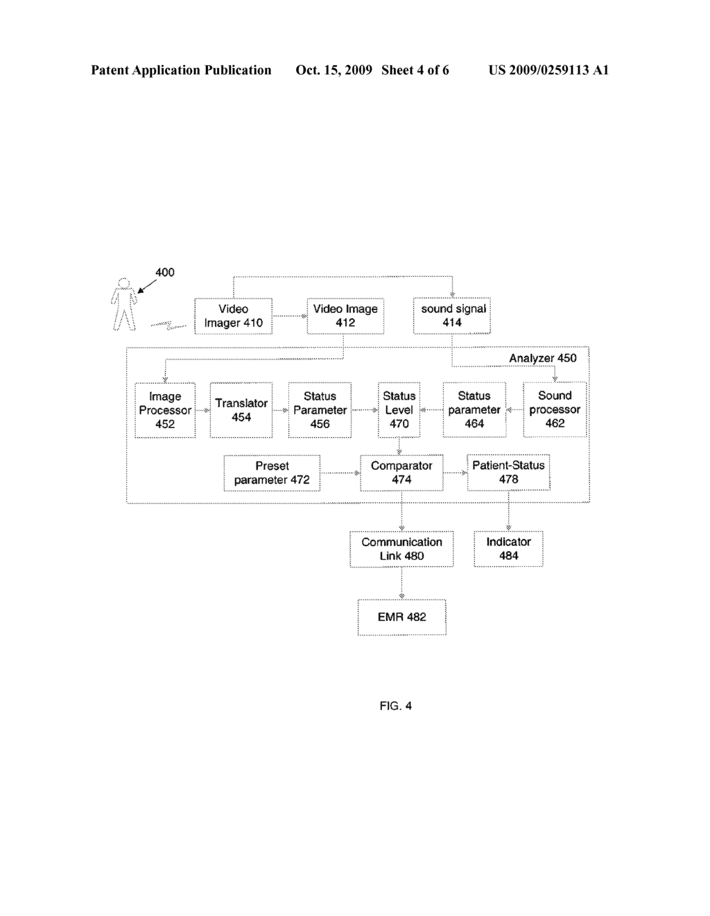 SYSTEM AND METHOD FOR DETERMINING PAIN LEVEL - diagram, schematic, and image 05