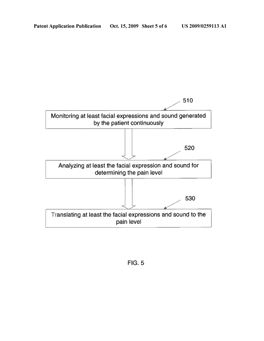 SYSTEM AND METHOD FOR DETERMINING PAIN LEVEL - diagram, schematic, and image 06