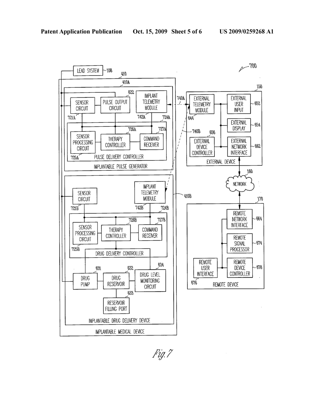 METHOD AND APPARATUS FOR DELIVERING COMBINED ELECTRICAL AND DRUG THERAPIES - diagram, schematic, and image 06