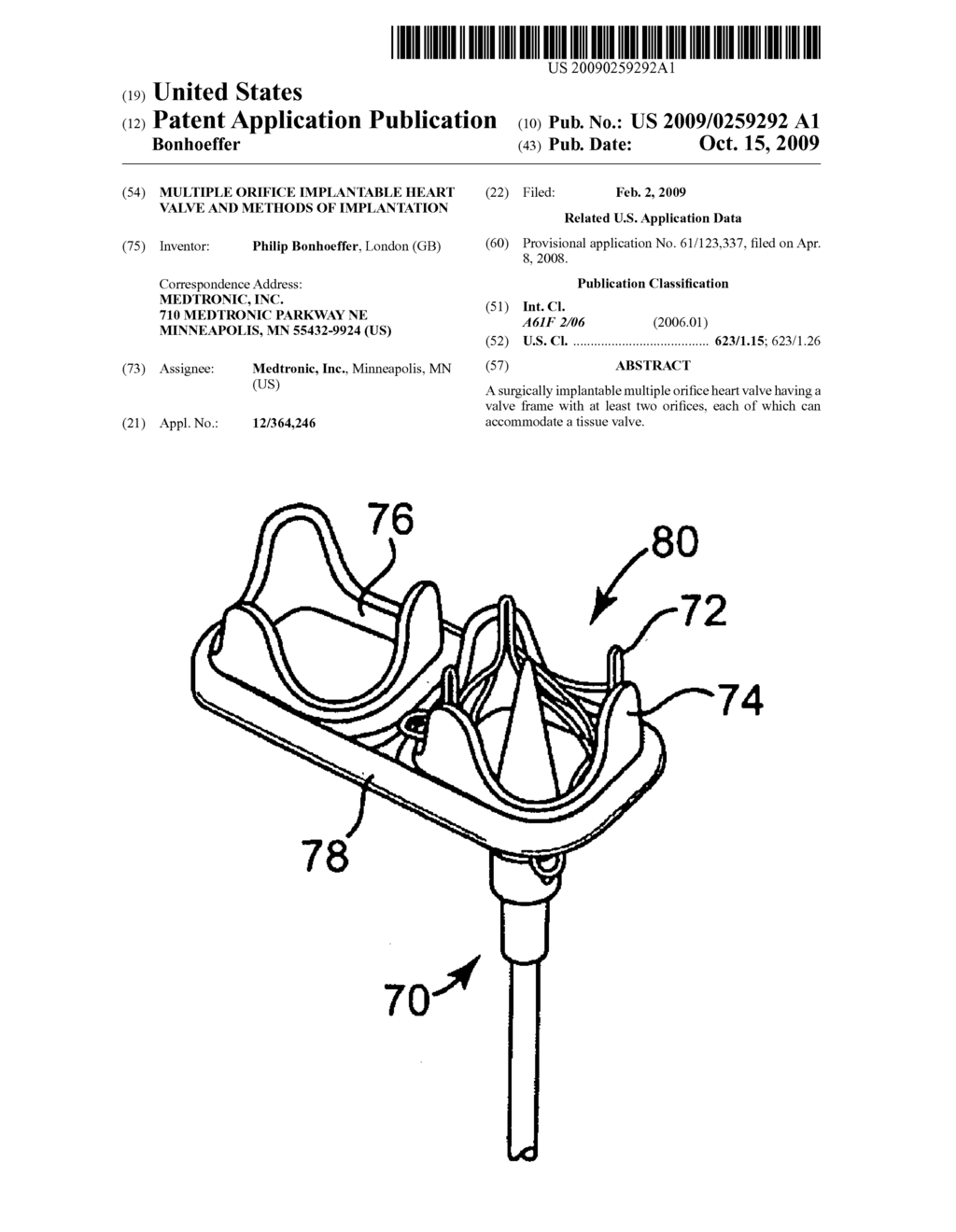 Multiple Orifice Implantable Heart Valve and Methods of Implantation - diagram, schematic, and image 01