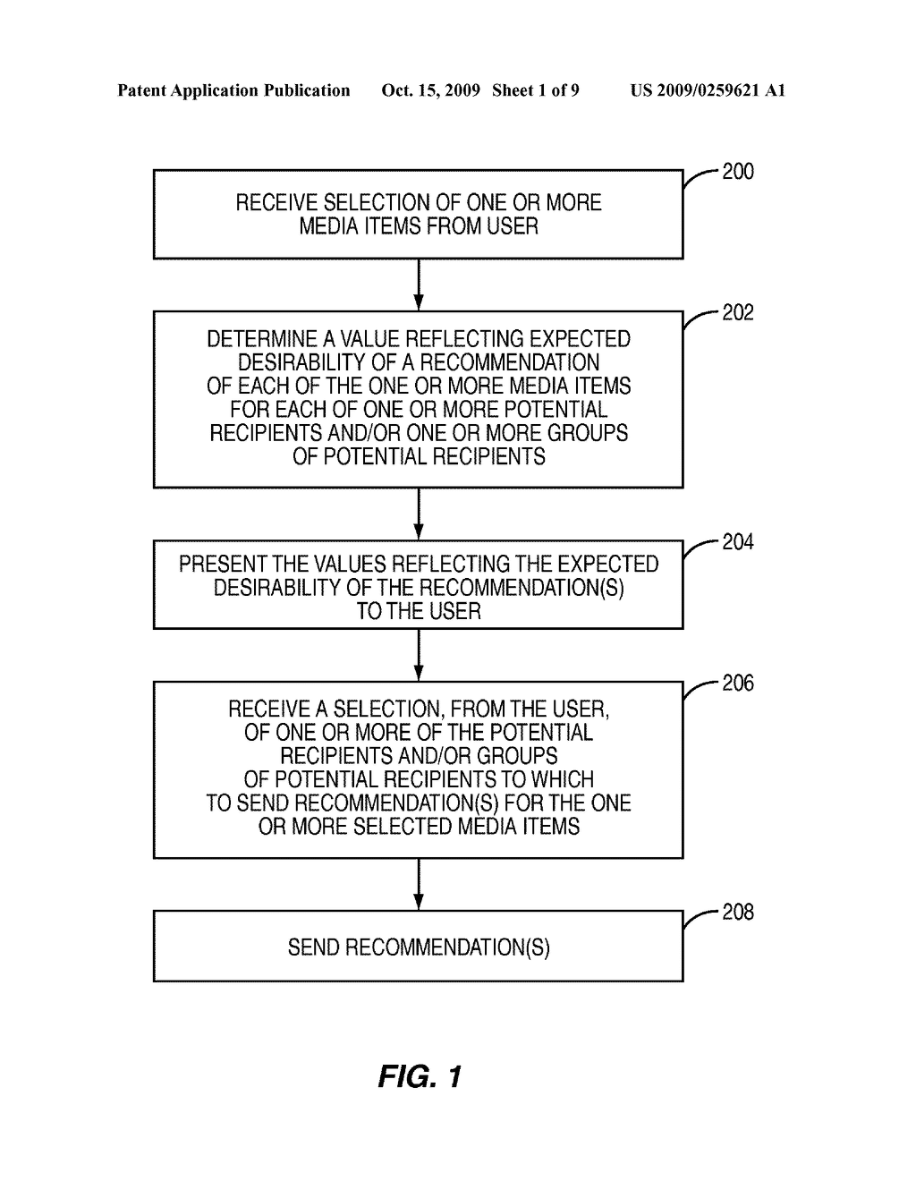 PROVIDING EXPECTED DESIRABILITY INFORMATION PRIOR TO SENDING A RECOMMENDATION - diagram, schematic, and image 02