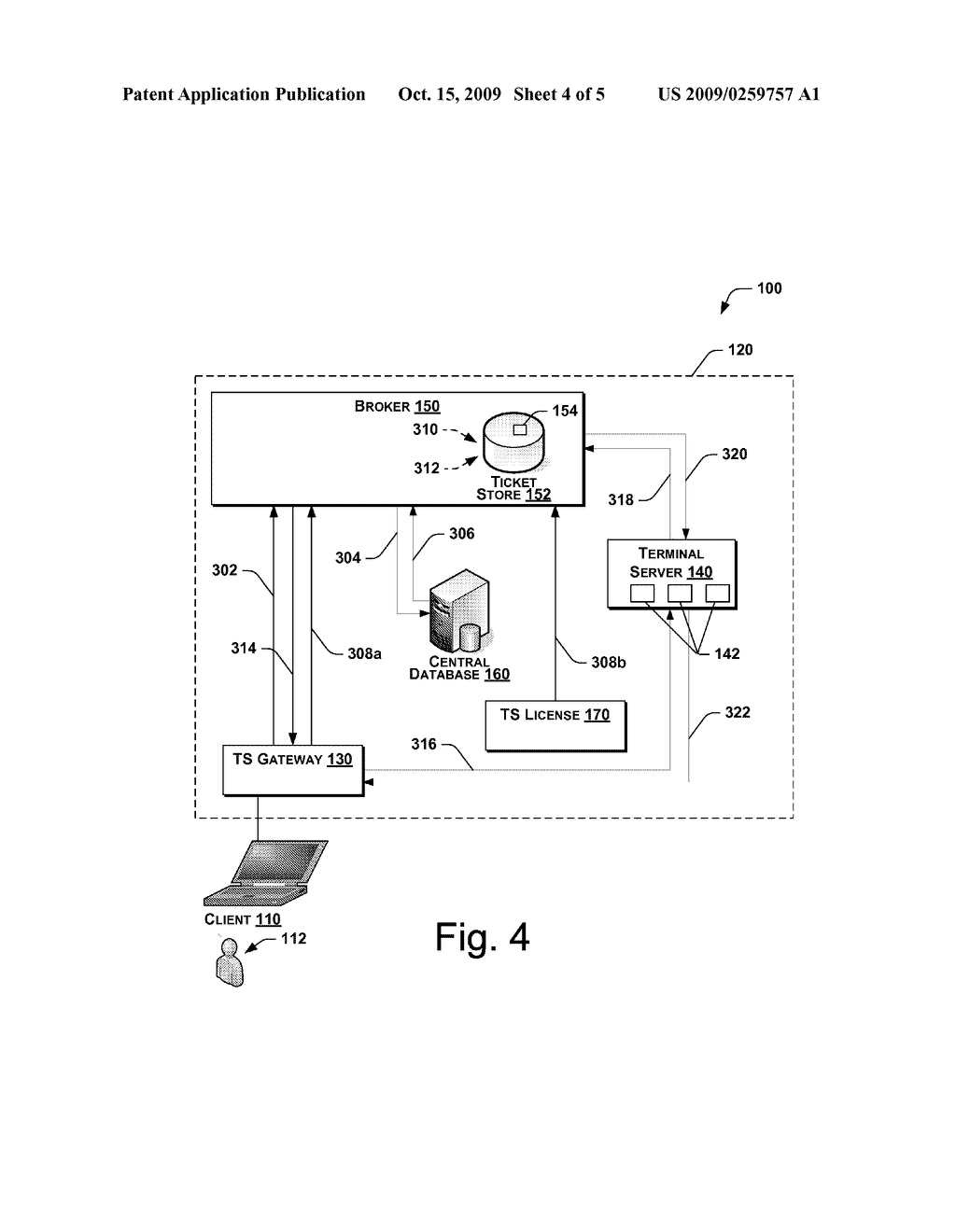 Securely Pushing Connection Settings to a Terminal Server Using Tickets - diagram, schematic, and image 05