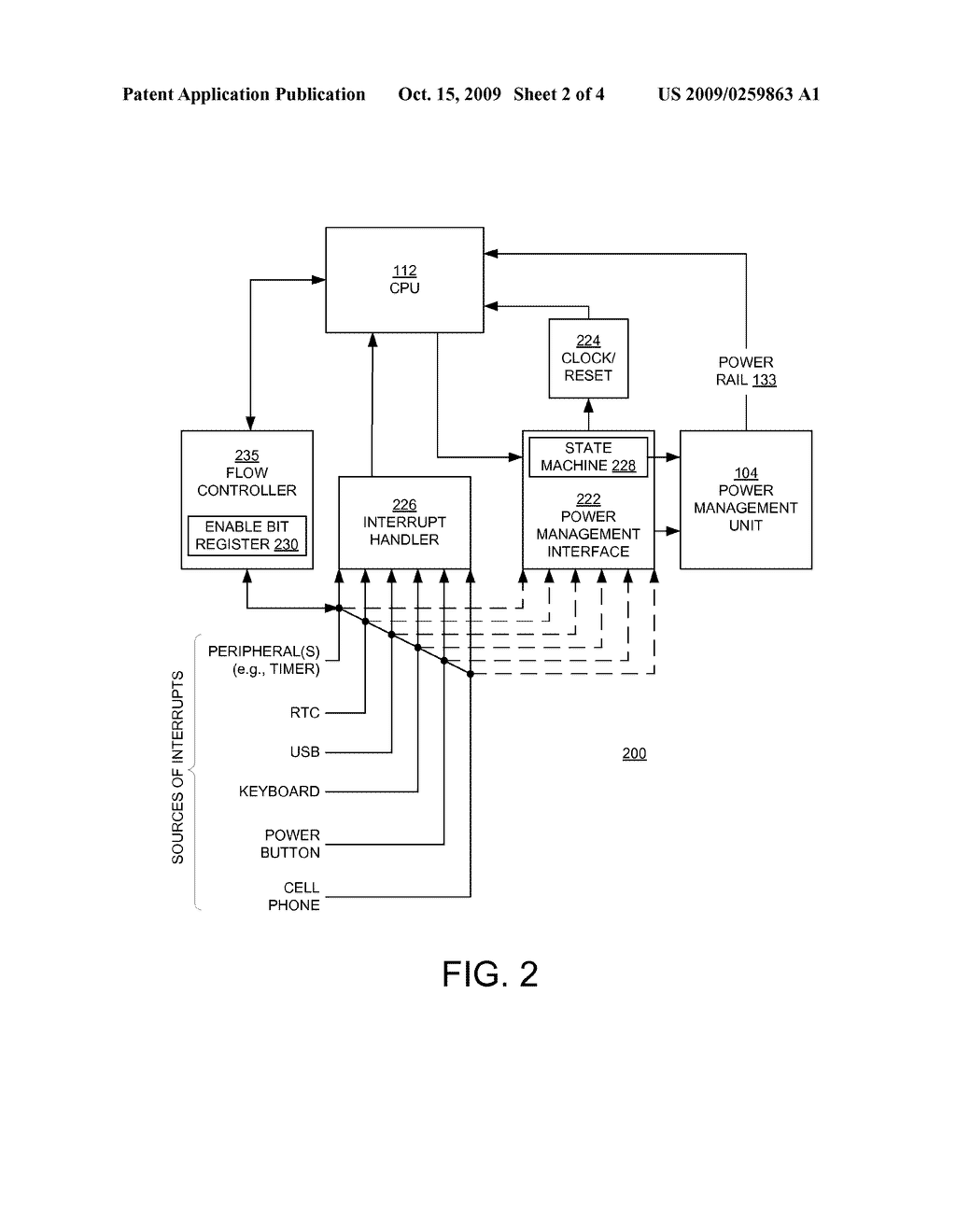 RESPONDING TO INTERRUPTS WHILE IN A REDUCED POWER STATE - diagram, schematic, and image 03