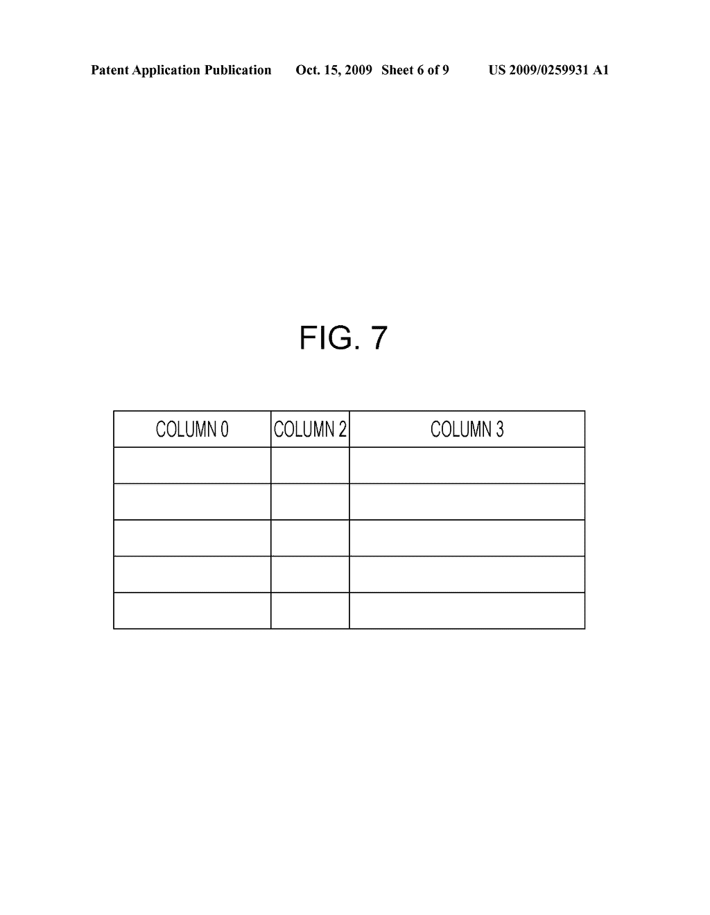 TABLE GENERATING METHOD AND TABLE GENERATING APPARATUS - diagram, schematic, and image 07