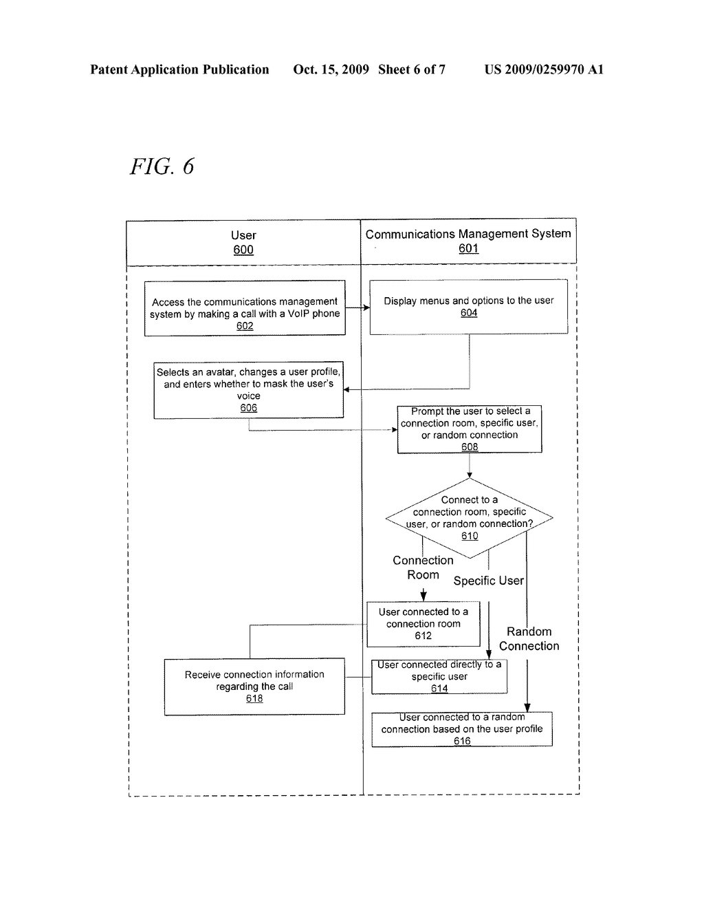 System and Method for Random Voice Communications Through a Social Network - diagram, schematic, and image 07