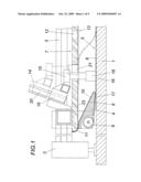 Apparatus for detaching a workpiece from a cutting table diagram and image