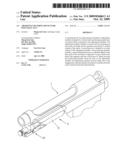 Air bottle securing device for paint ball gun diagram and image