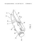 Air bottle securing device for paint ball gun diagram and image