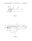 Air bottle securing device for paint ball gun diagram and image