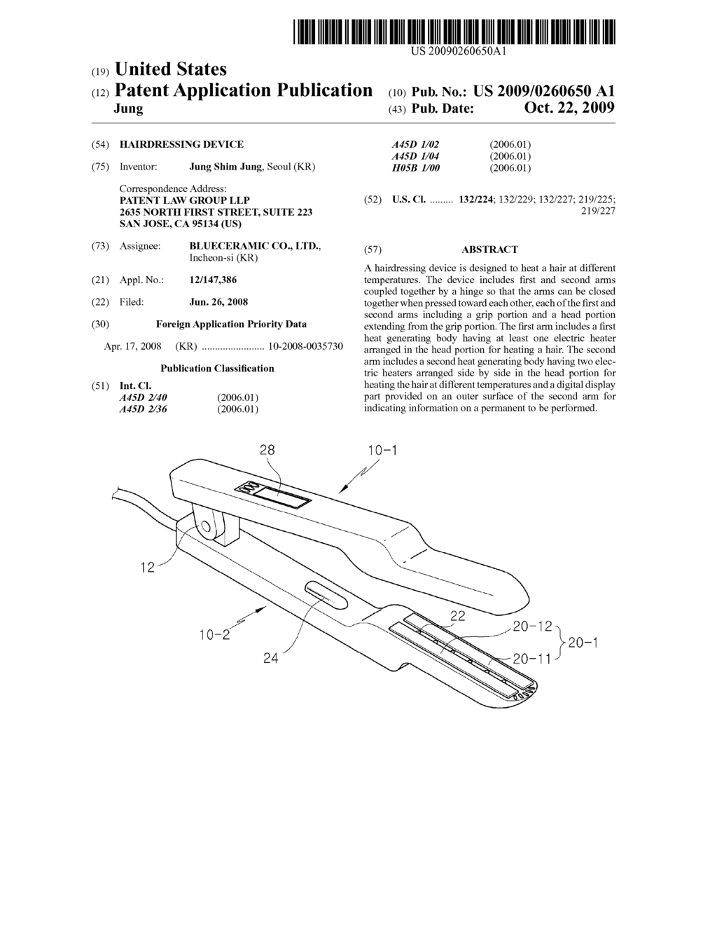 Hairdressing Device - diagram, schematic, and image 01