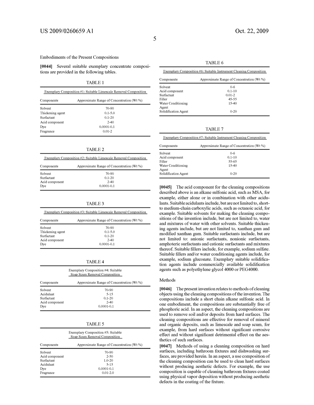 LIMESCALE AND SOAP SCUM REMOVING COMPOSITION CONTAINING METHANE SULFONIC ACID - diagram, schematic, and image 06