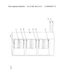  CASE AND RACK SYSTEM FOR LIQUID SUBMERSION COOLING OF ELECTRONIC DEVICES CONNECTED IN AN ARRAY diagram and image