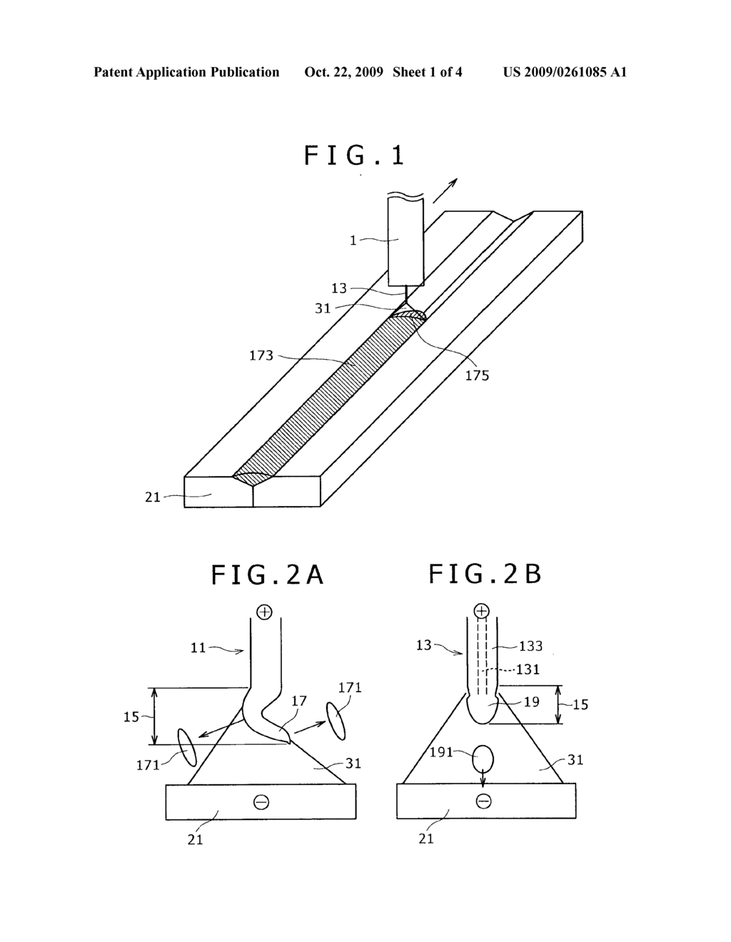 PURE AR GAS SHIELDED WELDING MIG FLUX-CORED WIRE AND MIG ARC WELDING METHOD - diagram, schematic, and image 02