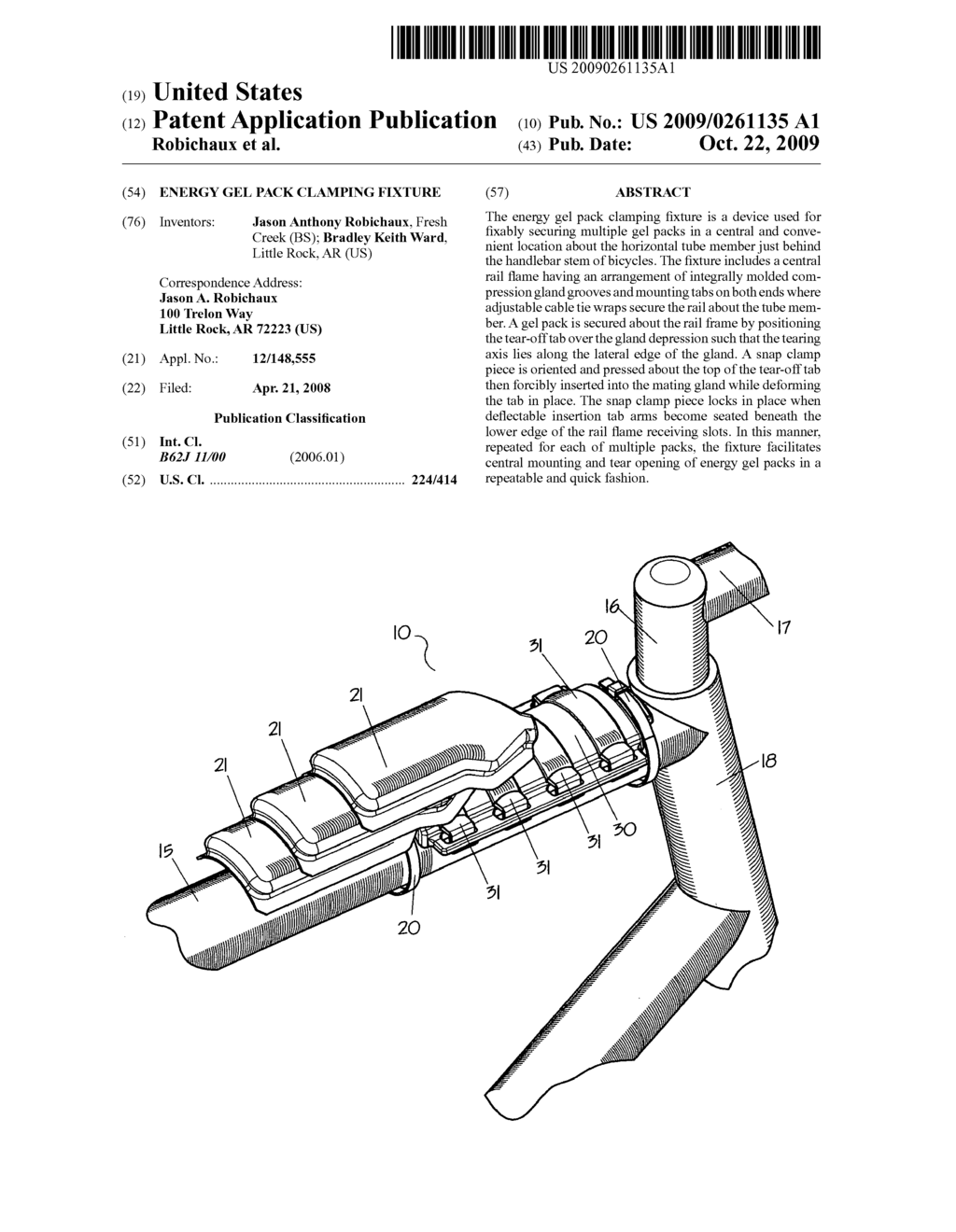 Energy gel pack clamping fixture - diagram, schematic, and image 01