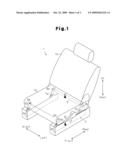 SEAT ADJUSTING DEVICE FOR VEHICLE diagram and image