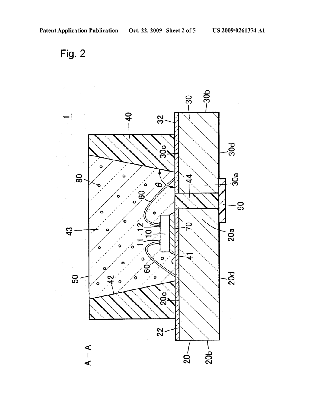 HIGH OUTPUT POWER LIGHT EMITTING DEVICE AND PACKAGED USED THEREFOR - diagram, schematic, and image 03