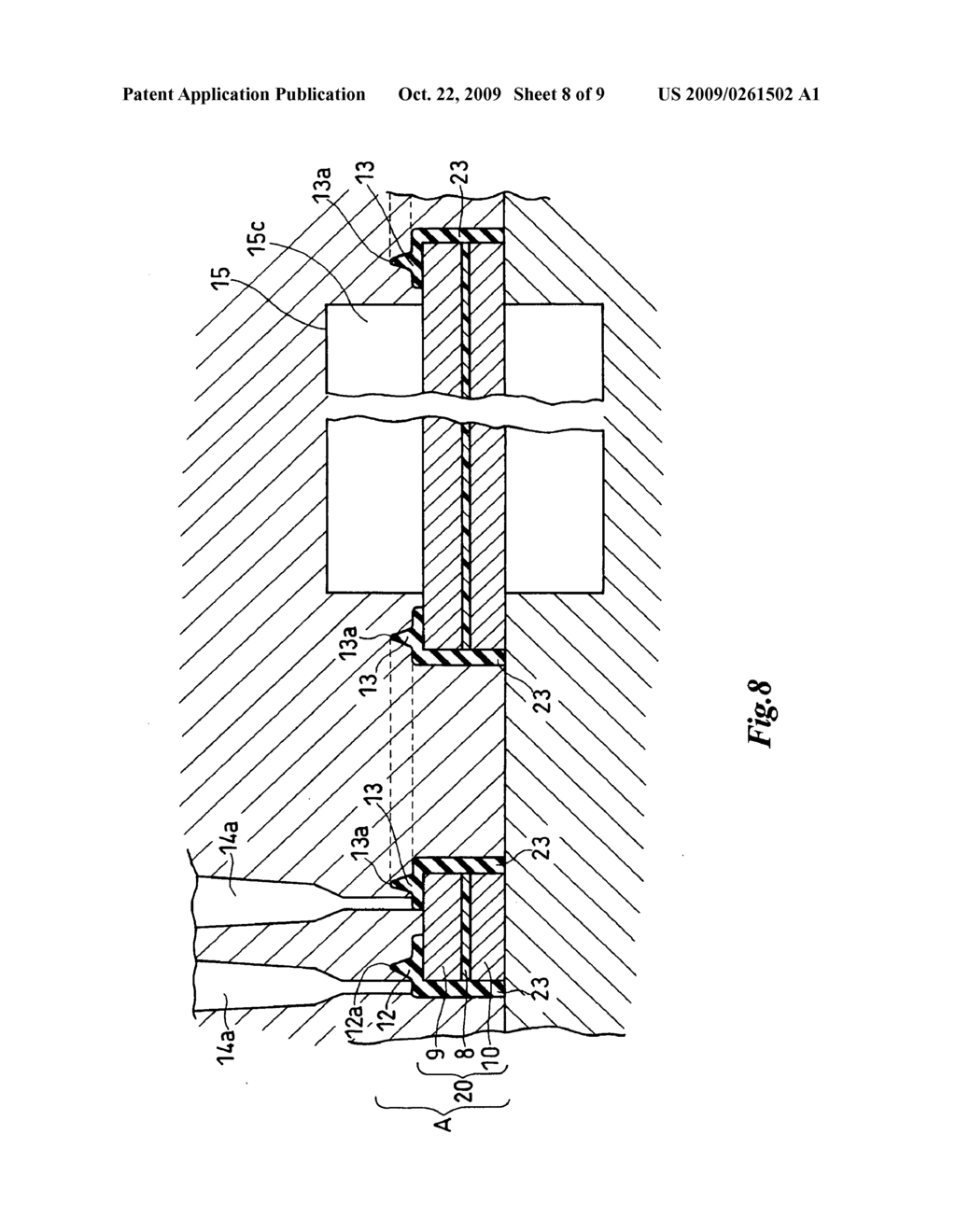 INTEGRAL MOLDING METHOD OF GASKET OF FUEL CELL-USE COMPONENT MEMBER AND MOLDING DEVICE THEREOF - diagram, schematic, and image 09